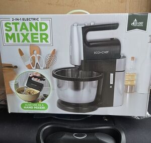 Black and Silver Electric Stand Mixer